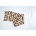 Unisex plaid cashmere scarf